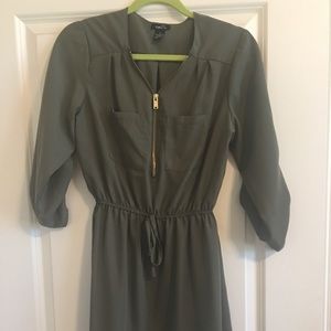 Army Green Casual Dress